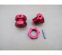 Arrma Kraton / Outcast 4S V2 Wheel Hex and Nut Pair (Red) - New - ARA310988