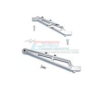 Arrma LIMITLESS/INFRACTION Aluminum Front + Rear Chassis Brace - 2Pc Set Gray Silver