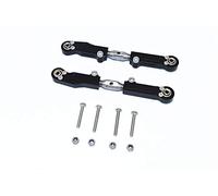 Arrma LIMITLESS/INFRACTION Upgrade Parts Aluminium+Stainless Steel Rear Upper Arm Tie Rod - 2Pc Set Black