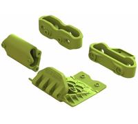ARRMA Lower Skid and Bumper Mount Set Fluorescent Yellow 1/10 ARA320773