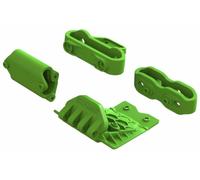ARRMA Lower Skid and Bumper Mount Set Green Composite Chassis Protection Z-ARA320791