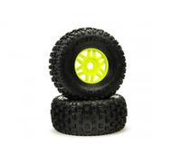 Arrma Mojave dBoots Fortress Tyre Set Glued Green (2) ARA550068