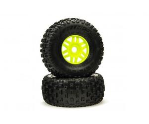 Arrma Mojave dBoots Fortress Tyre Set Glued Green (2) ARA550068