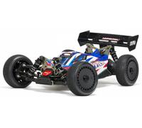ARRMA 1/8 TLR Tuned TYPHON 6S 4WD BLX Buggy RTR, Red/Blue C-ARA8406