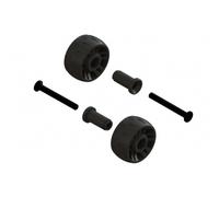 ARRMA Wheelie Bar Wheels Spare Parts for 1/10 RC Trucks Z-AR320420