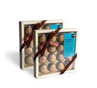 ARRO Baci di dama (Dark Chocolate) - 2 Pack, Box of Chocolates Gift, 32 Hazelnut and Butter Biscuits, Made in Italy