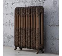 Arroll Daisy Cast Iron Bronze 10 Column Radiator, (W)684mm X (H)794mm