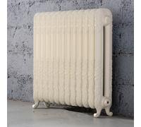Arroll Daisy Cast Iron Cream 10 Column Radiator, (W)684mm X (H)794mm