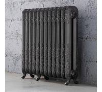Arroll Daisy Cast Iron Grey 12 Column Radiator, (W)814mm X (H)794mm