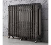 Arroll Daisy Cast Iron Grey 15 Column Radiator, (W)1009mm X (H)794mm