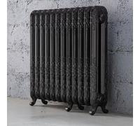 Arroll Daisy Cast Iron Pewter 12 Column Radiator, (W)814mm X (H)794mm