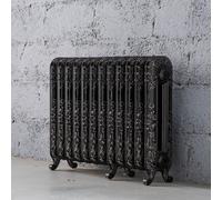 Arroll Daisy Cast Iron Silver 12 Column Radiator, (W)814mm X (H)597mm