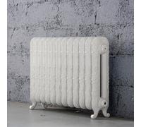 Arroll Daisy Cast Iron White 10 Column Radiator, (W)684mm X (H)597mm
