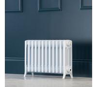 Arroll Edwardian Cast Aluminium White 12 Column Radiator, (W)728mm X (H)450mm
