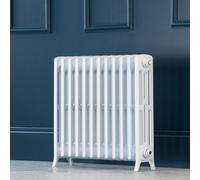 Arroll Edwardian Cast Aluminium White 12 Column Radiator, (W)728mm X (H)650mm