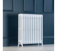 Arroll Edwardian Cast Aluminium White 12 Column Radiator, (W)728mm X (H)750mm