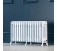 Arroll Edwardian Cast Aluminium White 15 Column Radiator, (W)906mm X (H)450mm