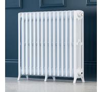 Arroll Edwardian Cast Aluminium White 15 Column Radiator, (W)906mm X (H)750mm