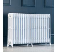 Arroll Edwardian Cast Aluminium White 19 Column Radiator, (W)1142mm X (H)650mm