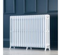 Arroll Edwardian Cast Aluminium White 19 Column Radiator, (W)1142mm X (H)750mm