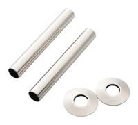 Arroll radiator Pipe covers & Collars Chrome 130 x 18mm 130CP