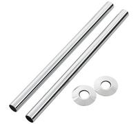 Arroll radiator Pipe covers & Collars Chrome 300 x 18mm 300CP