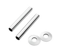 Arroll Radiator Pipe Cover/Sleeve Kit 130mm (Polished Nickel)