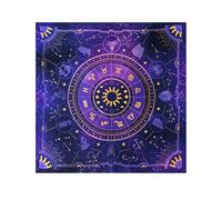 ARROMI Altar Cloth, Purple Altar Cloth for Tarot Readings, 49x49cm Spiritual Practice Table Cover, Witchcraft Supplies for Divination and Rituals, Durable Altar Table Cloth