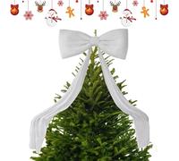 Arroopu 180cm Big Bow For Christmas Tree, Posable Red Bow Christmas Tree Topper, Christma Extra Large Velvet Bows, For Trees Topper Window Mantle Wall Door Decor