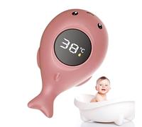 Arroopu Baby Water Temperature for Tub,Digital LED Bathtub Temp Gauge - Digital Bath Water Temperature Gauge with 3 Color Backlit Floating Toy for Toddler