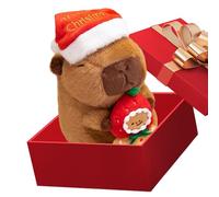 Arroopu Capybara Stuffed Animal - Capybara Christmas Doll - Adorable Plush Toy Doll Decorations - for Kids Boys Girls Toddler Birthday Car Bedroom Nightstand Study Room Travel Nursery Bedtime