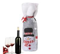 Arroopu Christmas Wine Bottle Bag | Cute Drawstring Holiday Decoration - Holiday Wine Bottle Bags,for Wedding Travel Party New Year Family Gathering