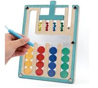 Arroopu Color Sorting Toys | Wooden Slide Puzzle Magnetic Board Game - Slide Puzzle Matching Game - for Teens Kids Home Travel School Birthday Road Trip