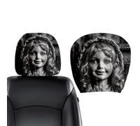Arroopu Ghost Headrest Covers Ghost Doll Breathable Stretch Soft Protector