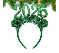 Arroopu Happy New Year Headband - Tiara Photo Props with 2026 Number - New Year Hair Band Costume Headwear | for Festive Holiday Events Costume Outfit Booth Home Classroom Indoor Adults Women