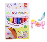Arroopu Magic Bubble Pens, Pop Corn Paint Pens For Kids Art, 6 Pack