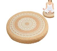 Arroopu Meditation Floor Pillow, Sitting Cushions for Yoga, Meditation Sitting Pillow, Boho Round Seating Mat for Home Yoga Relaxation