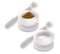 Arroopu Mortar and Pestle Set,Small Laboratory Grinding Bowl Pestle | Non-Slip Kitchen Gadgets for Powders Nuts Garlic Peppercorns Seasoning Labs Camping Herbalists Cooks Chefs
