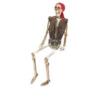 Arroopu Pirate Skeleton,Pirate Bones with Movable Joints | Spooky Decor for Garden Yard Haunted House Party Front Porch School Photo Backdrop Retail Store