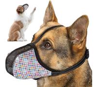 Arroopu Soft Muzzle | Adjustable Breathable Air Mesh Pet Mouth Guard Soft Covered,Puppy Training Muzzle Prevents Biting, Wildlife Scavenging, Allows Panting