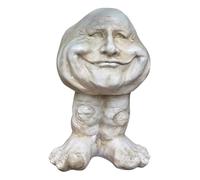 Arrovarp 15×12×11cm Mugglys The Face Statue Planter, Resin Face Expression Planter, Funny Faces Plant Pots, Faces Flower Pot Head, Weather Resistant Succulent Flower Pot For Lawn Yard Decor