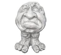 Arrovarp 15×12×11cm Mugglys The Face Statue Planter, Resin Face Expression Planter, Funny Faces Plant Pots, Faces Flower Pot Head, Weather Resistant Succulent Flower Pot For Lawn Yard Decor