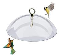 Arrovarp 26cm / 10 Inch Bird Feeder Protective Dome - Squirrel Baffle Protects Bird Stands? Clear Squirrel Baffle Feeder Rain Guard Bird Feeder Accessory