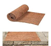Arrovarp 50x200cm Natural Coco Liner Roll, Cuttable Coir Liner Sheets Coco Mat, Non-slip Coco Fibre Matting Liner Roll, Reusable Coco Hanging Basket Liner, Insulation Liner Mat