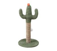 Arrovarp 60x30cm Cactus Cat Tree, Green Cactus Cat Scratcher Stand, Cats Scratching Post Tree, Natural Sisal Pole With Interactive Ball, Indoor Cats Play Tower Kitten Furniture For All Indoor Kittens