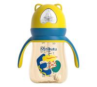 Arrovarp Breastfeeding Bottle - Cartoon Bottle for Breastfeeding Babies,300ml Soft Nipple Anti-Colic Bottle, Easy to Clean Wide-Neck Design Bottle for Breastfeeding Babies