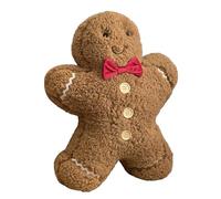 Arrovarp Christmas Gingerbread Man Pillow, 40cm Gingerbread Man Pillow Plush Toy, Cute Gingerbreads Mans Stuffed, Gingerbreads Plush Christmas Decoration For Home Decor Sofa Cushion
