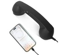 Arrovarp Corded Handset for Cell Phone - with Microphone Type-C Retro Classic Home Supplies | Cell Phone To Landline Adapter,for Home Kitchen Living Room Bed Bedside Bathroom Offices Desk School