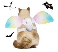 Arrovarp Fairy Wings for Dogs | Pet Halloween Costume Accessory | Adjustable Electric Dog Butterfly Wing for Photo Stage Performance Parade Halloween Wedding Birthday Celebration Events