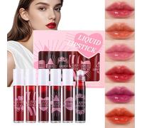 Arrovarp Lip Moisturizer Glaze | 6X Roll-On Glossy Lip Make-up - Non-Sticky Nourishing Lipstick For For Business Trip Home Outdoor School